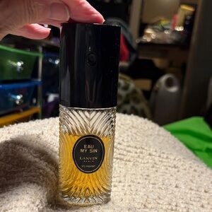 Lanvin Eau My Sin 60ml EDT Spray.  Check Level Present.  Rare & Discon.  Vintage